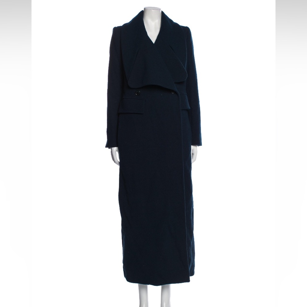 ✨ NWOT CHLOE iconic wool navy coat - Picture 7 of 9